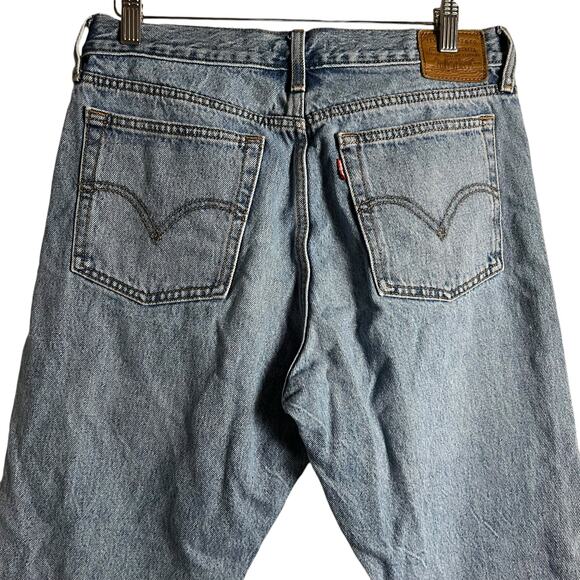 Levi’s Icon Fit High Rise Straight Ankle Denim Blue Jeans Size 30 - Picture 13 of 16
